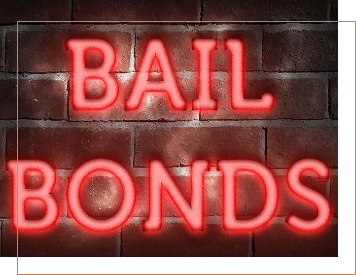 Neon bail bonds sign board